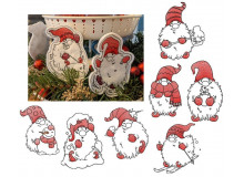 Türchen Stickserie - ITH Stecker Winter Gnomes